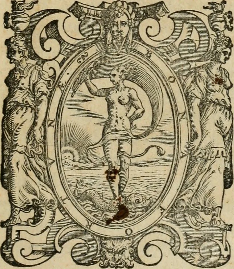 An illustration from ... Nvmerorvm mysteria. Opvs ... in quo mirus in primis, idemq; perpetuus arithmeticae Pythagoricae cum diuinae paginae numeris consensus, ex abditis plurimarum disciplinarum fontibus hausta, multiplici ratione probatur, 1591, leaf 4