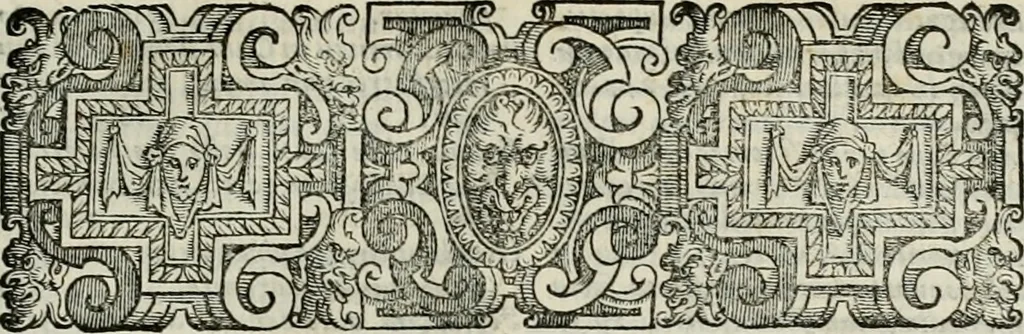 An illustration from ... Nvmerorvm mysteria. Opvs ... in quo mirus in primis, idemq; perpetuus arithmeticae Pythagoricae cum diuinae paginae numeris consensus, ex abditis plurimarum disciplinarum fontibus hausta, multiplici ratione probatur, 1591, leaf 50