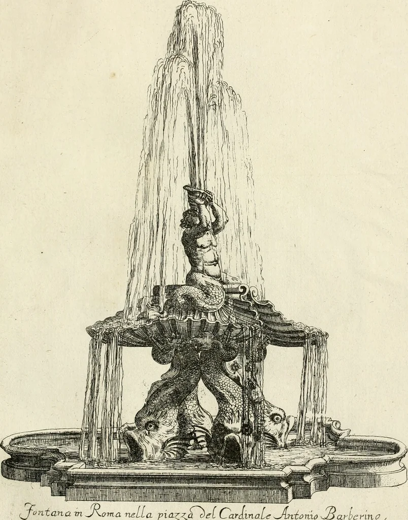 An illustration from Nvova racolta di fontane che si vedano nel alma citta di Roma, Tivoli e Frascati, 1678, leaf 16