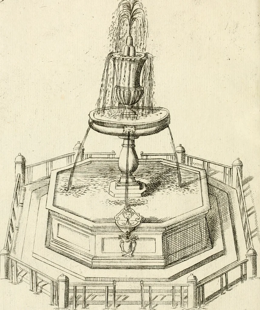 An illustration from Nvova racolta di fontane che si vedano nel alma citta di Roma, Tivoli e Frascati, 1678, leaf 19