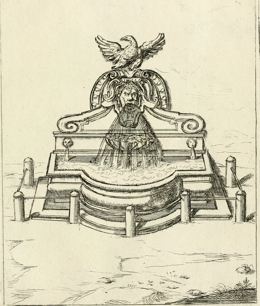 An illustration from Nvova racolta di fontane che si vedano nel alma citta di Roma, Tivoli e Frascati, 1678, leaf 24