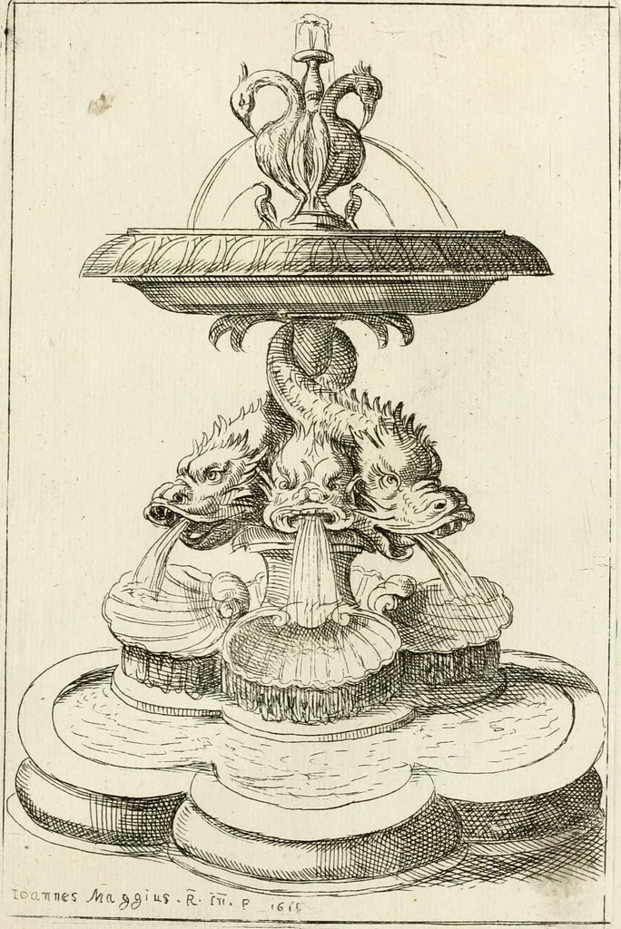 An illustration from Nvova racolta di fontane che si vedano nel alma citta di Roma, Tivoli e Frascati, 1678, leaf 26