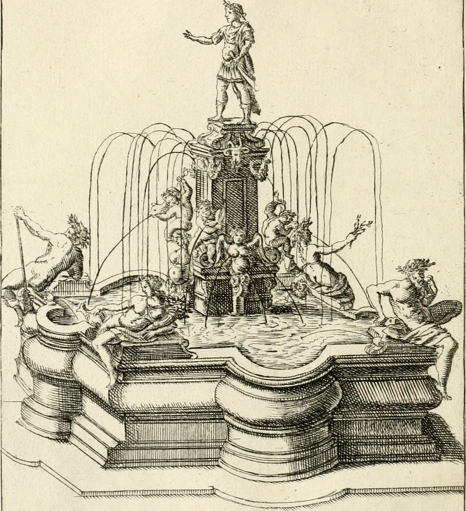 An illustration from Nvova racolta di fontane che si vedano nel alma citta di Roma, Tivoli e Frascati, 1678, leaf 31