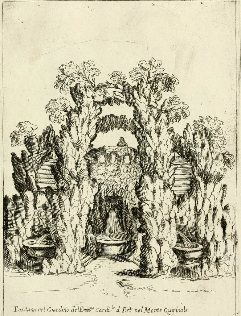 An illustration from Nvova racolta di fontane che si vedano nel alma citta di Roma, Tivoli e Frascati, 1678, leaf 34