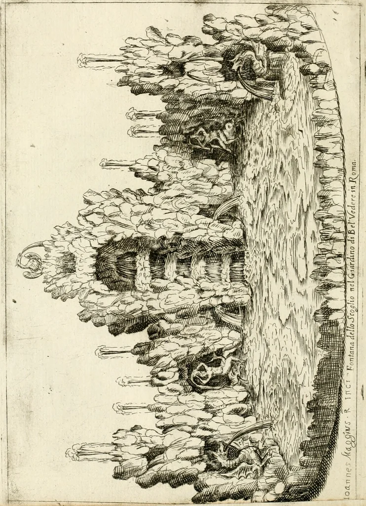 An illustration from Nvova racolta di fontane che si vedano nel alma citta di Roma, Tivoli e Frascati, 1678, leaf 35