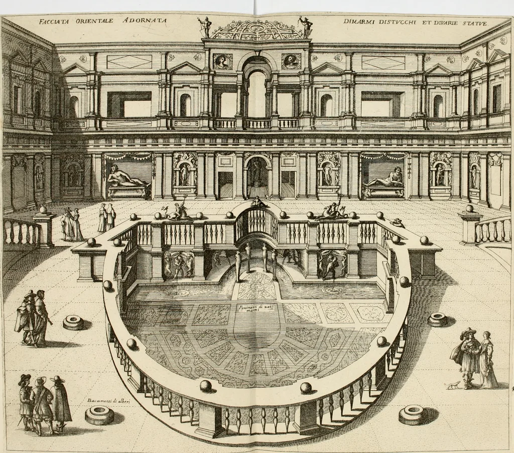 An illustration from Nvova racolta di fontane che si vedano nel alma citta di Roma, Tivoli e Frascati, 1678, leaf 37