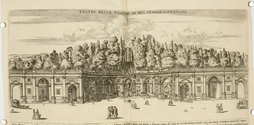An illustration from Nvova racolta di fontane che si vedano nel alma citta di Roma, Tivoli e Frascati, 1678, leaf 39