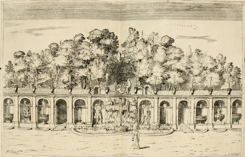 An illustration from Nvova racolta di fontane che si vedano nel alma citta di Roma, Tivoli e Frascati, 1678, leaf 47