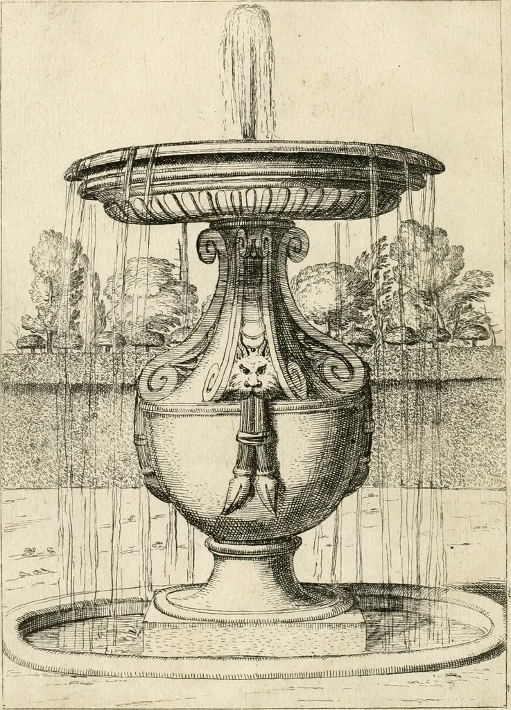 An illustration from Nvova racolta di fontane che si vedano nel alma citta di Roma, Tivoli e Frascati, 1678, leaf 49