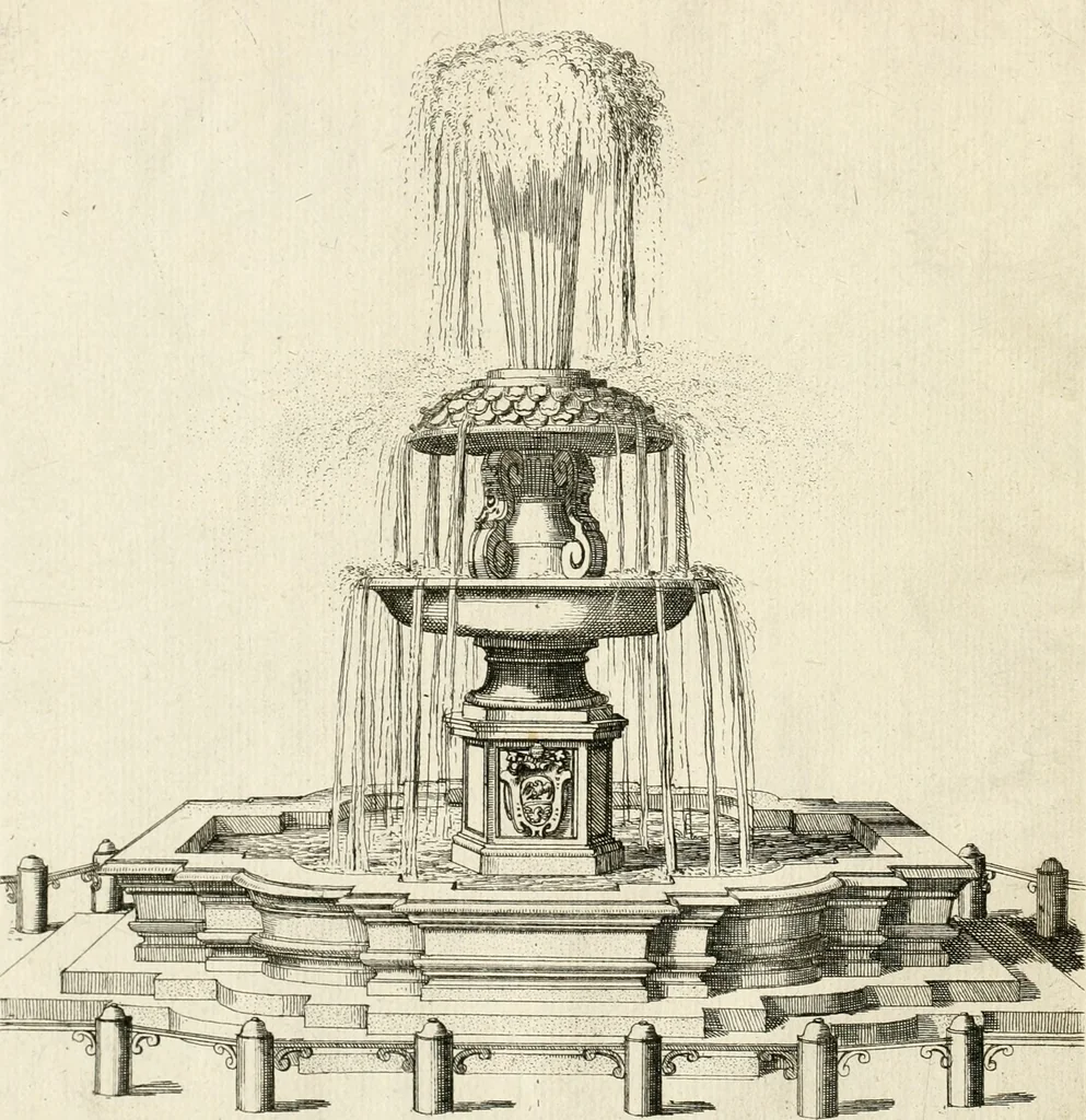 An illustration from Nvova racolta di fontane che si vedano nel alma citta di Roma, Tivoli e Frascati, 1678, leaf 5