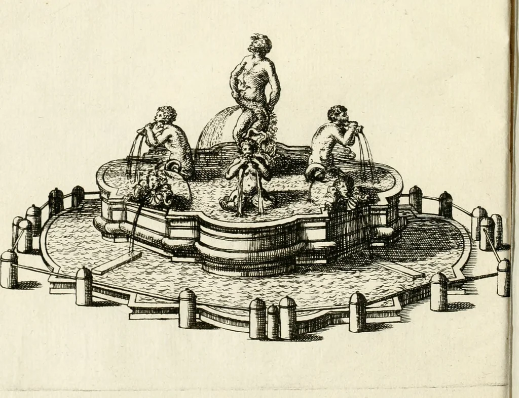An illustration from Nvova racolta di fontane che si vedano nel alma citta di Roma, Tivoli e Frascati, 1678, leaf 9