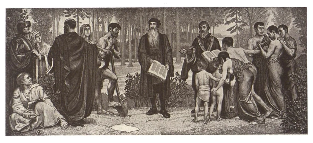An illustration from Berṭhold : shrifṭgiseray un mesinglinye fabriḳn aḳtsiengezelshafṭ, 1924, leaf 8