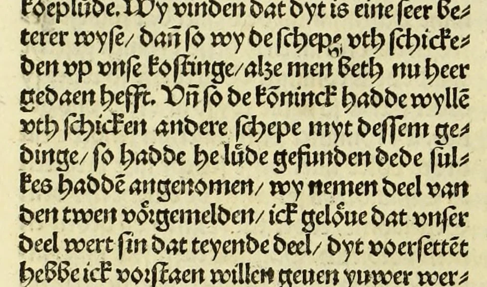 An illustration from Nye vnbekande Lande Unde eine nye Werldt in korter vorgangener Tyd gefunden, 1508, leaf 118