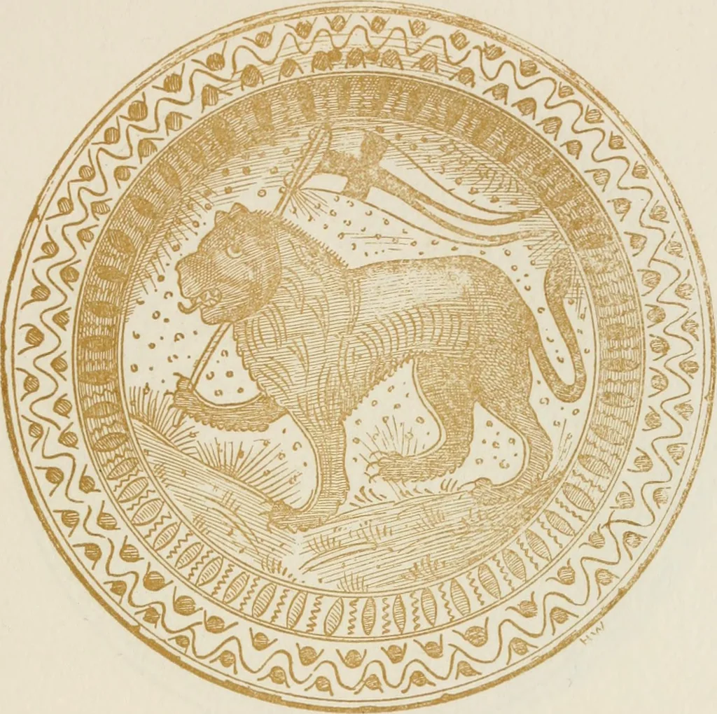 An illustration from Oak-leaf jars; a fifteenth century Italian ware showing Moresco influence, 1903, leaf 100