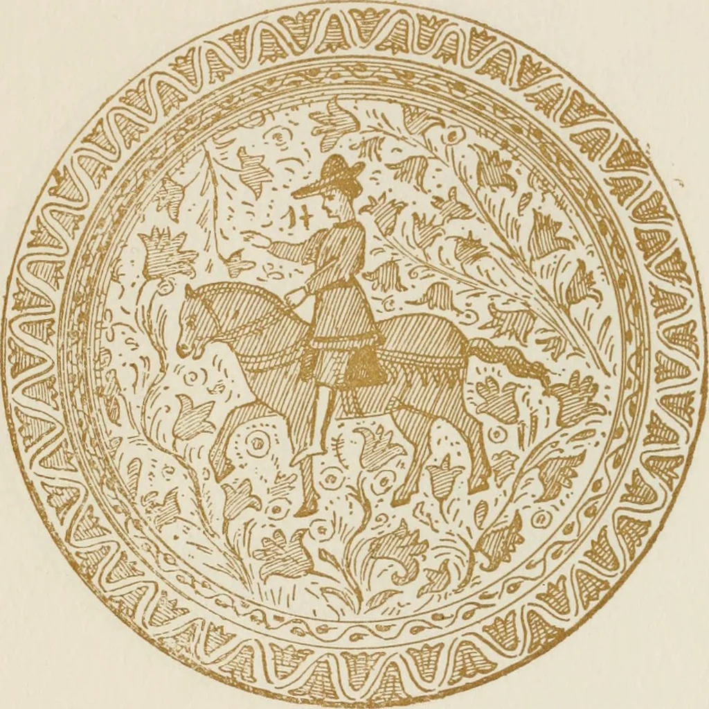 An illustration from Oak-leaf jars; a fifteenth century Italian ware showing Moresco influence, 1903, leaf 102