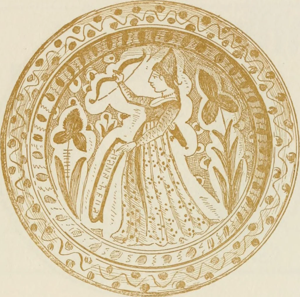 An illustration from Oak-leaf jars; a fifteenth century Italian ware showing Moresco influence, 1903, leaf 104