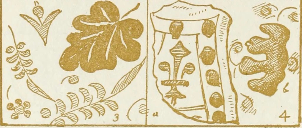 An illustration from Oak-leaf jars; a fifteenth century Italian ware showing Moresco influence, 1903, leaf 107