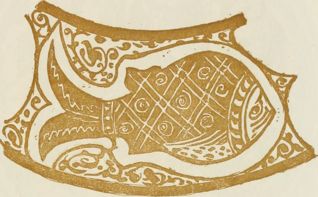 An illustration from Oak-leaf jars; a fifteenth century Italian ware showing Moresco influence, 1903, leaf 118