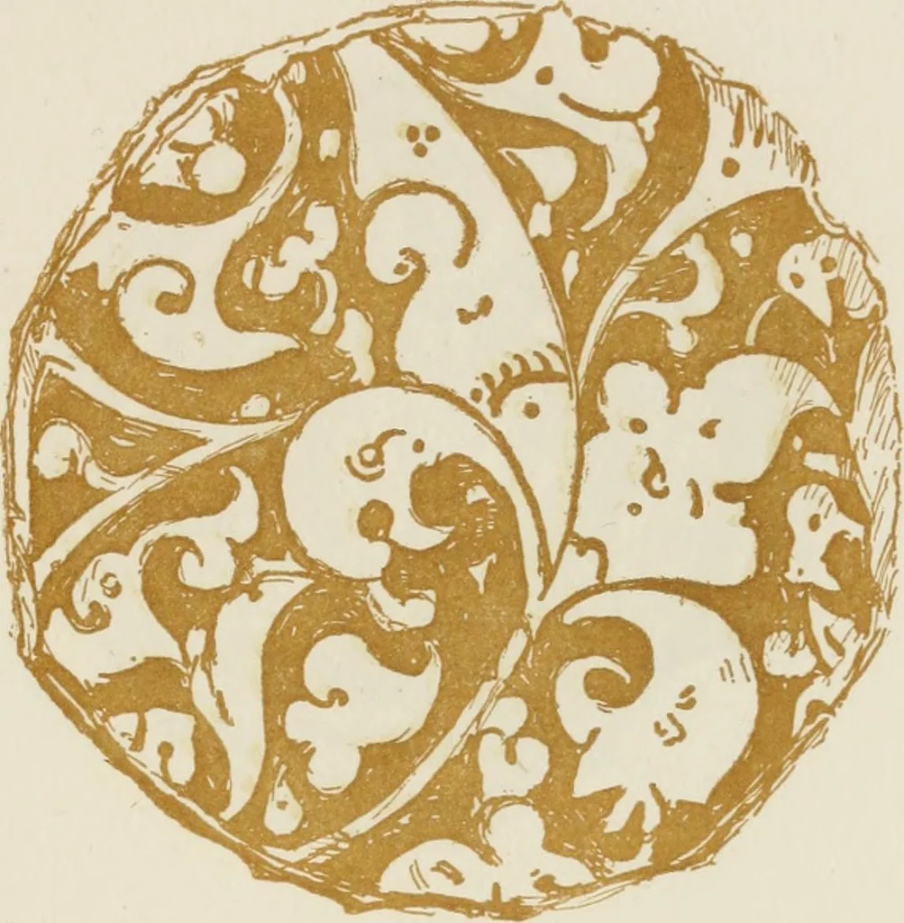 An illustration from Oak-leaf jars; a fifteenth century Italian ware showing Moresco influence, 1903, leaf 122