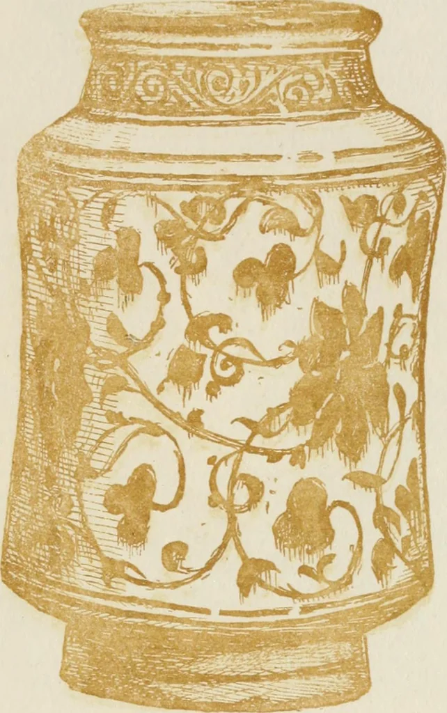 An illustration from Oak-leaf jars; a fifteenth century Italian ware showing Moresco influence, 1903, leaf 130