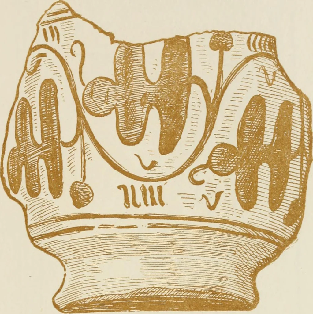 An illustration from Oak-leaf jars; a fifteenth century Italian ware showing Moresco influence, 1903, leaf 136