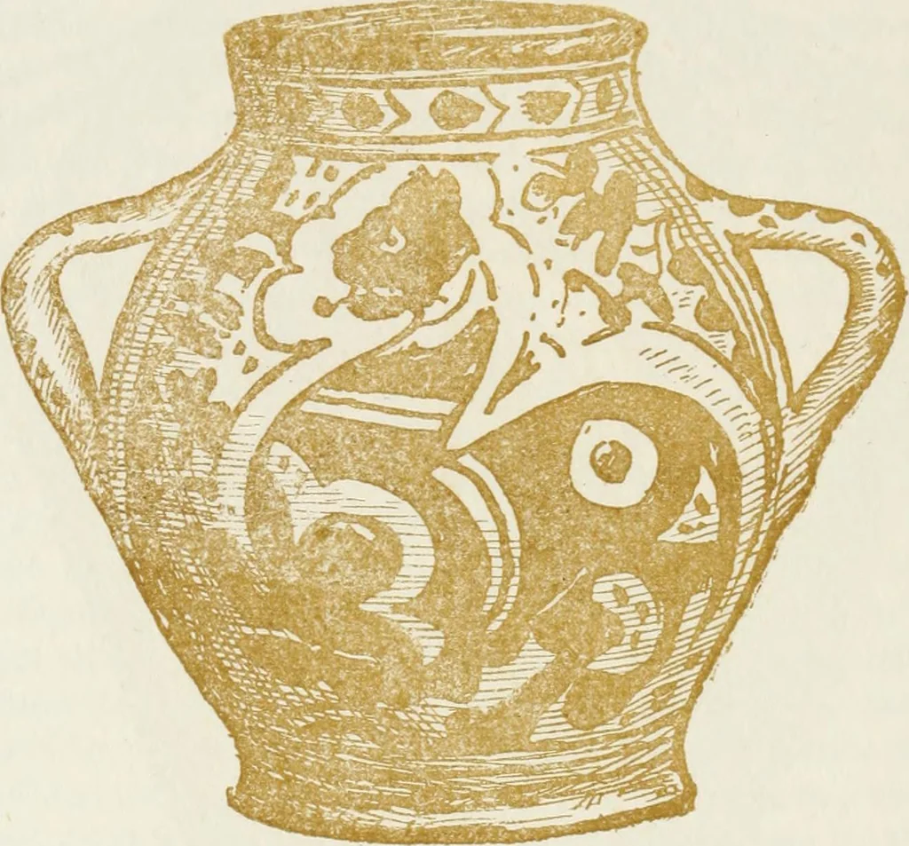 An illustration from Oak-leaf jars; a fifteenth century Italian ware showing Moresco influence, 1903, leaf 49