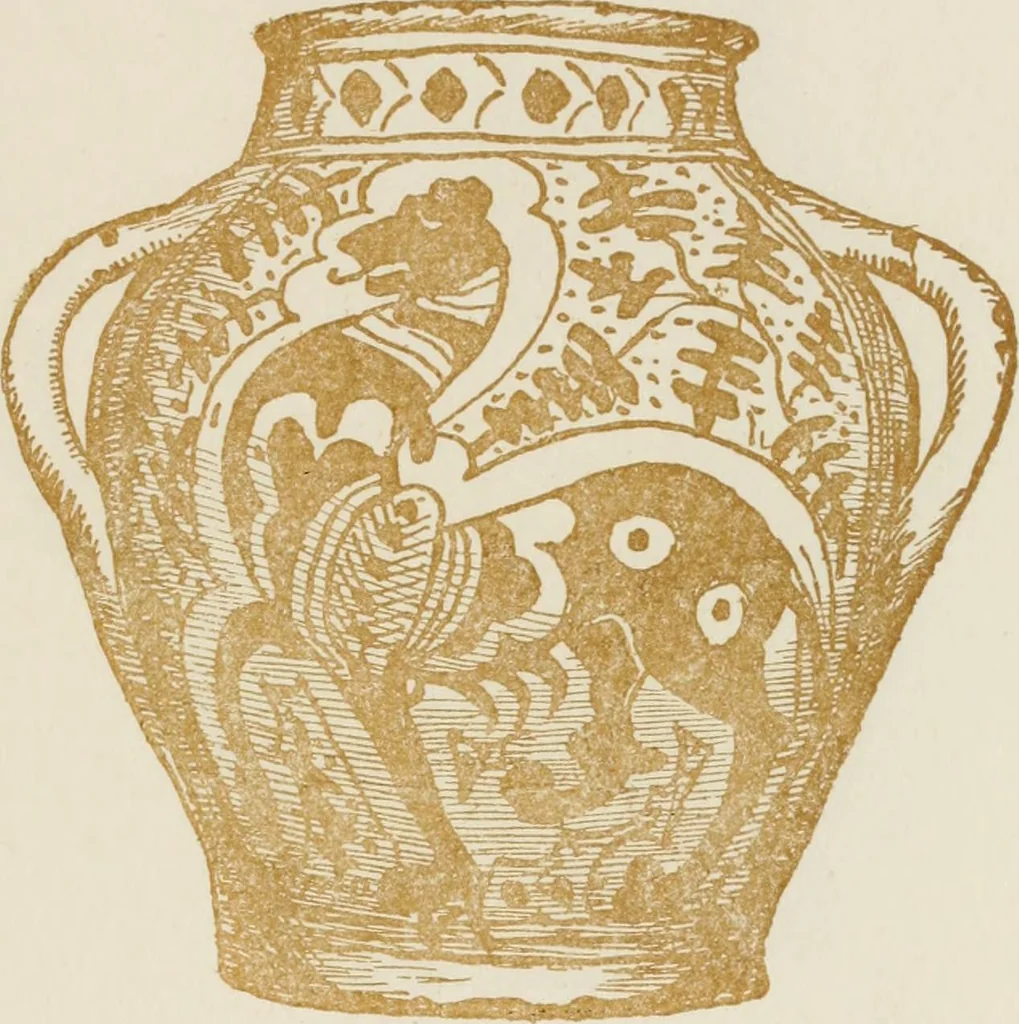 An illustration from Oak-leaf jars; a fifteenth century Italian ware showing Moresco influence, 1903, leaf 50