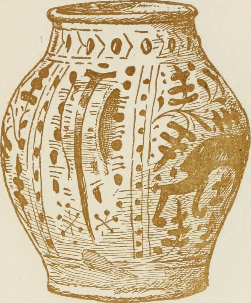 An illustration from Oak-leaf jars; a fifteenth century Italian ware showing Moresco influence, 1903, leaf 52