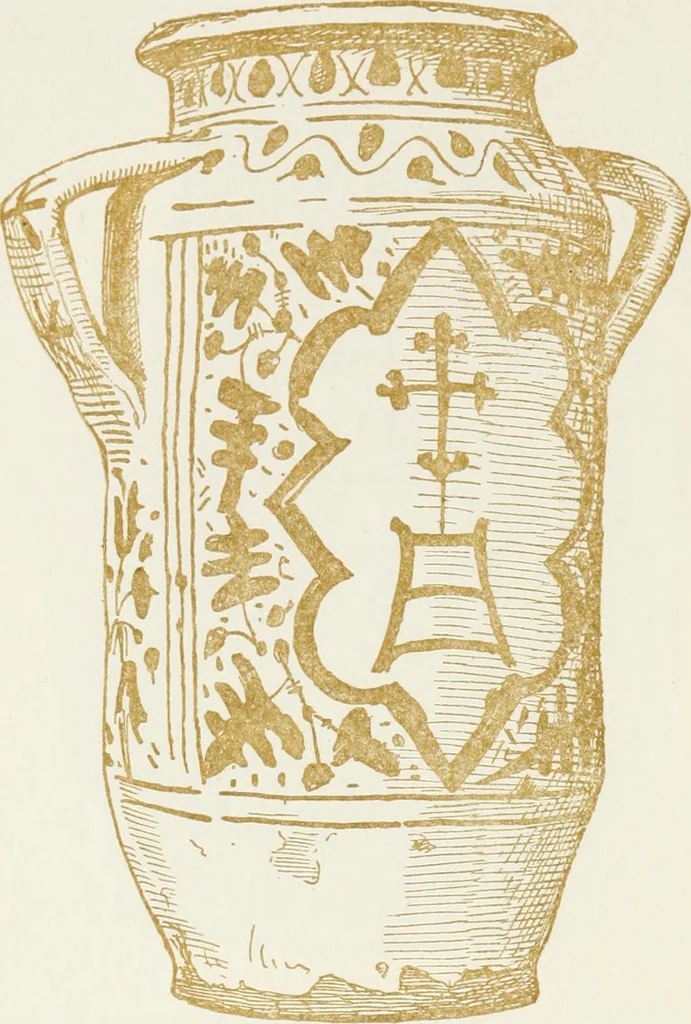 An illustration from Oak-leaf jars; a fifteenth century Italian ware showing Moresco influence, 1903, leaf 55