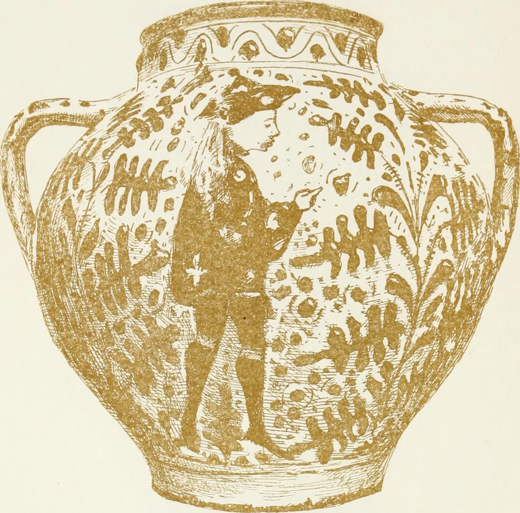 An illustration from Oak-leaf jars; a fifteenth century Italian ware showing Moresco influence, 1903, leaf 57