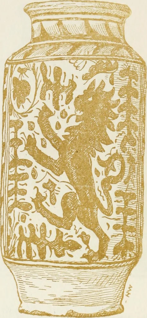 An illustration from Oak-leaf jars; a fifteenth century Italian ware showing Moresco influence, 1903, leaf 61