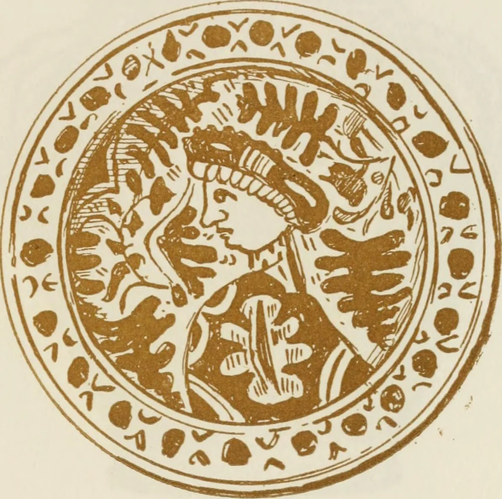 An illustration from Oak-leaf jars; a fifteenth century Italian ware showing Moresco influence, 1903, leaf 64