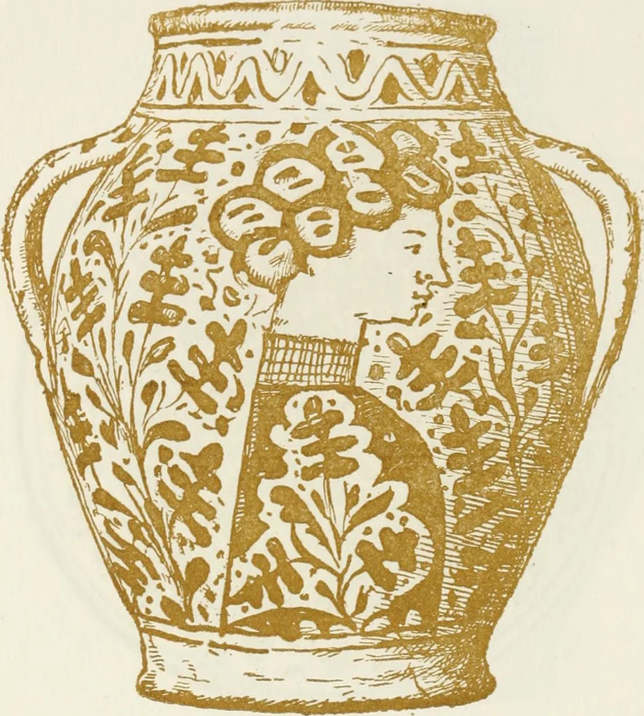 An illustration from Oak-leaf jars; a fifteenth century Italian ware showing Moresco influence, 1903, leaf 65