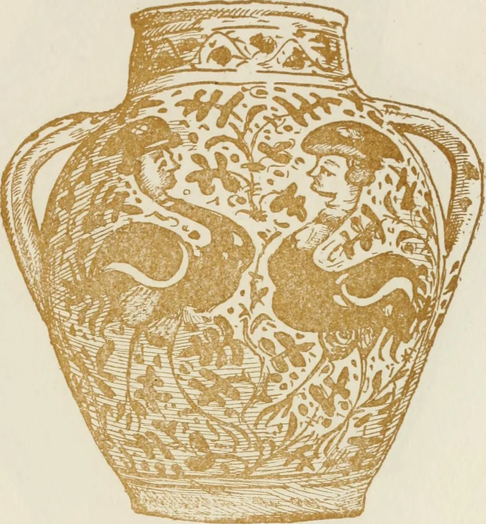 An illustration from Oak-leaf jars; a fifteenth century Italian ware showing Moresco influence, 1903, leaf 66