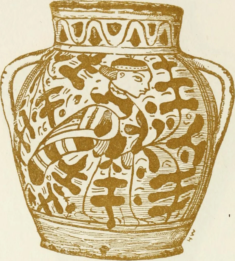 An illustration from Oak-leaf jars; a fifteenth century Italian ware showing Moresco influence, 1903, leaf 67