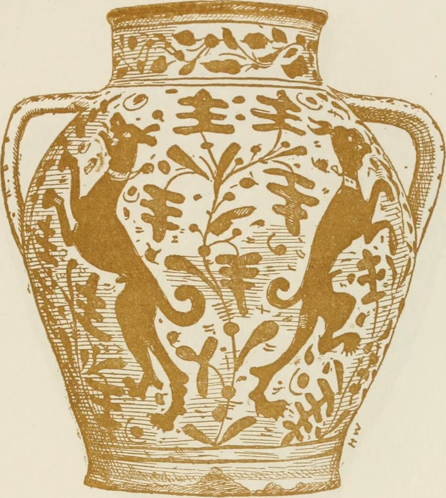 An illustration from Oak-leaf jars; a fifteenth century Italian ware showing Moresco influence, 1903, leaf 72