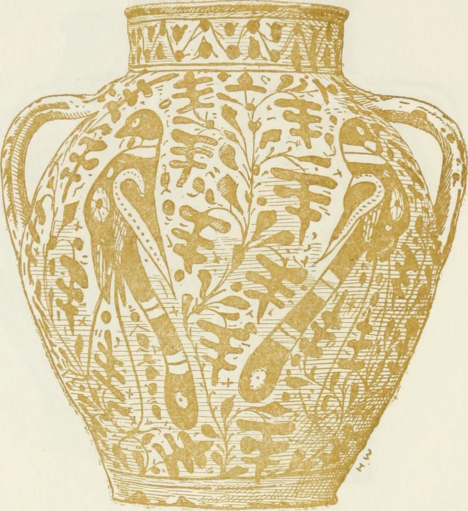 An illustration from Oak-leaf jars; a fifteenth century Italian ware showing Moresco influence, 1903, leaf 73