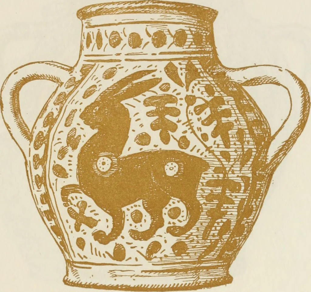 An illustration from Oak-leaf jars; a fifteenth century Italian ware showing Moresco influence, 1903, leaf 76