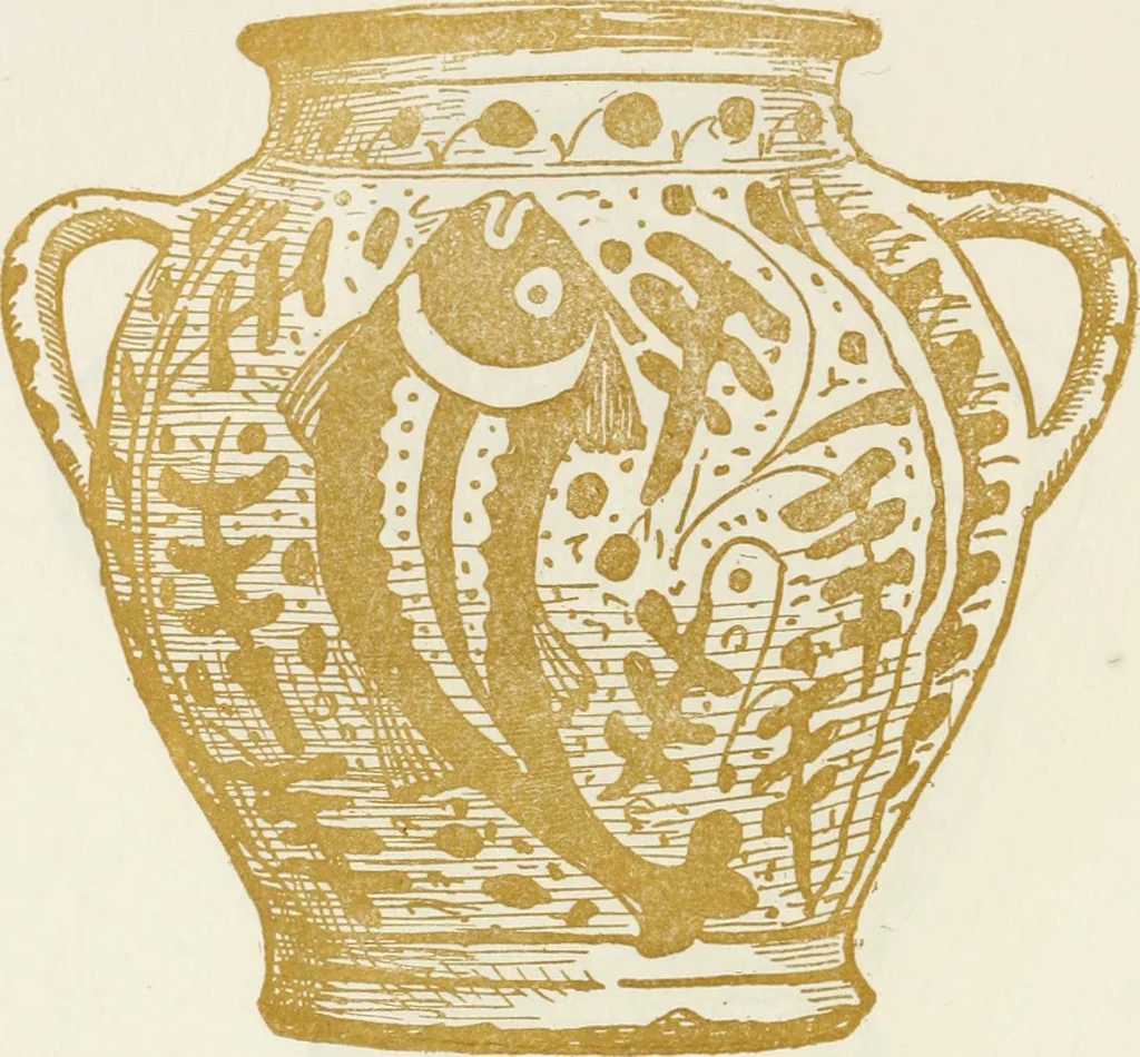 An illustration from Oak-leaf jars; a fifteenth century Italian ware showing Moresco influence, 1903, leaf 77