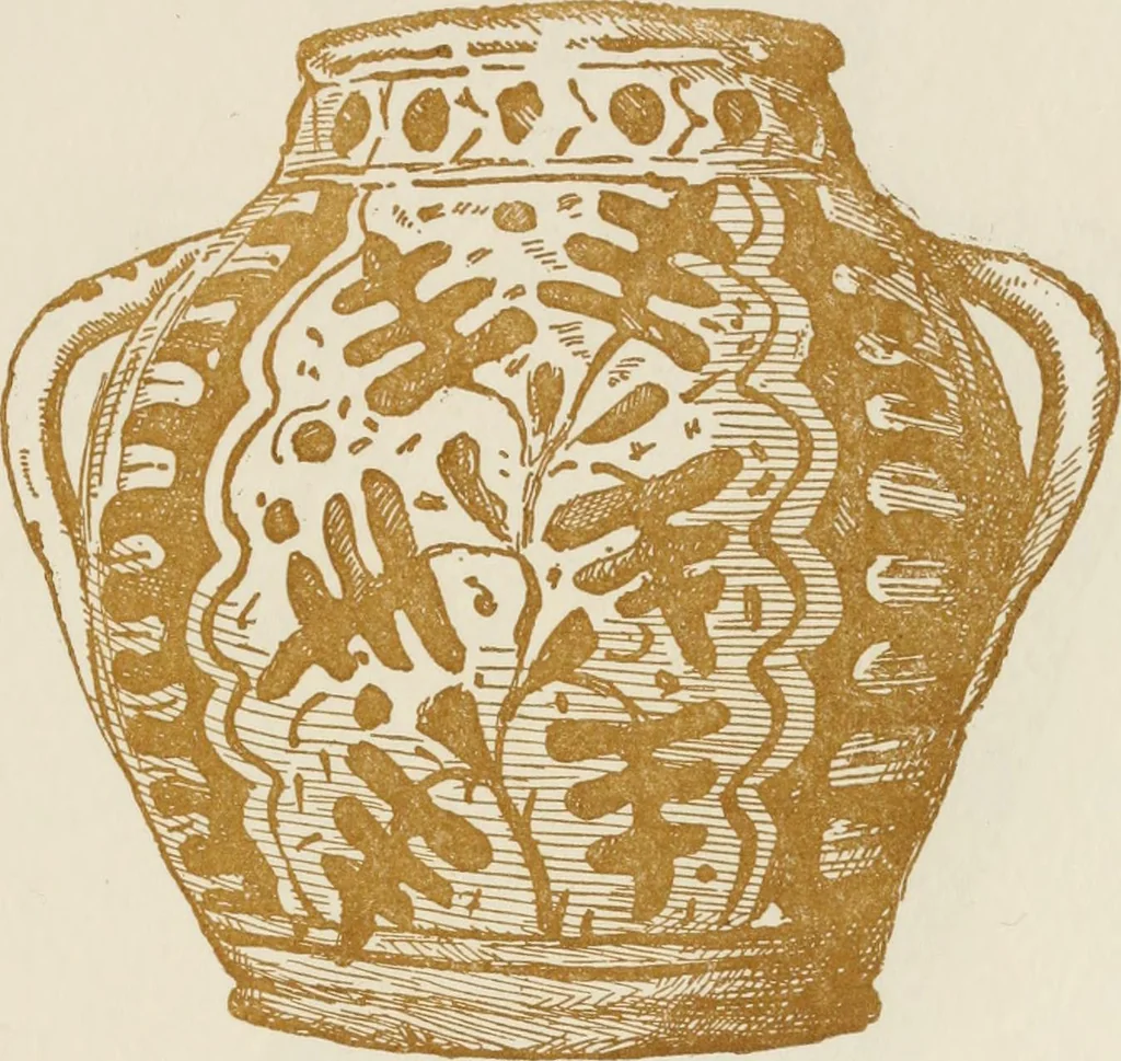 An illustration from Oak-leaf jars; a fifteenth century Italian ware showing Moresco influence, 1903, leaf 78