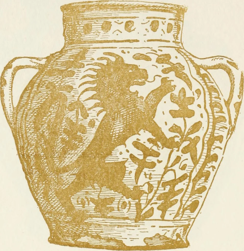 An illustration from Oak-leaf jars; a fifteenth century Italian ware showing Moresco influence, 1903, leaf 79