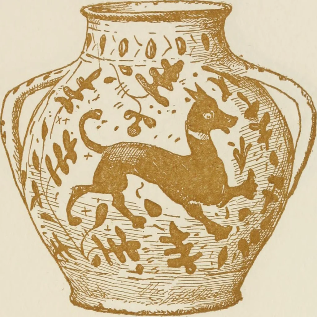 An illustration from Oak-leaf jars; a fifteenth century Italian ware showing Moresco influence, 1903, leaf 80