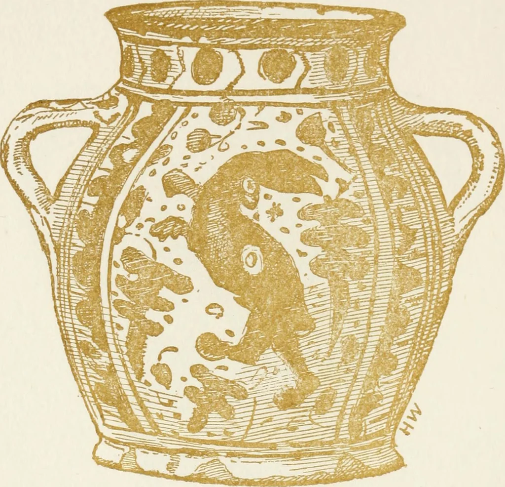An illustration from Oak-leaf jars; a fifteenth century Italian ware showing Moresco influence, 1903, leaf 85