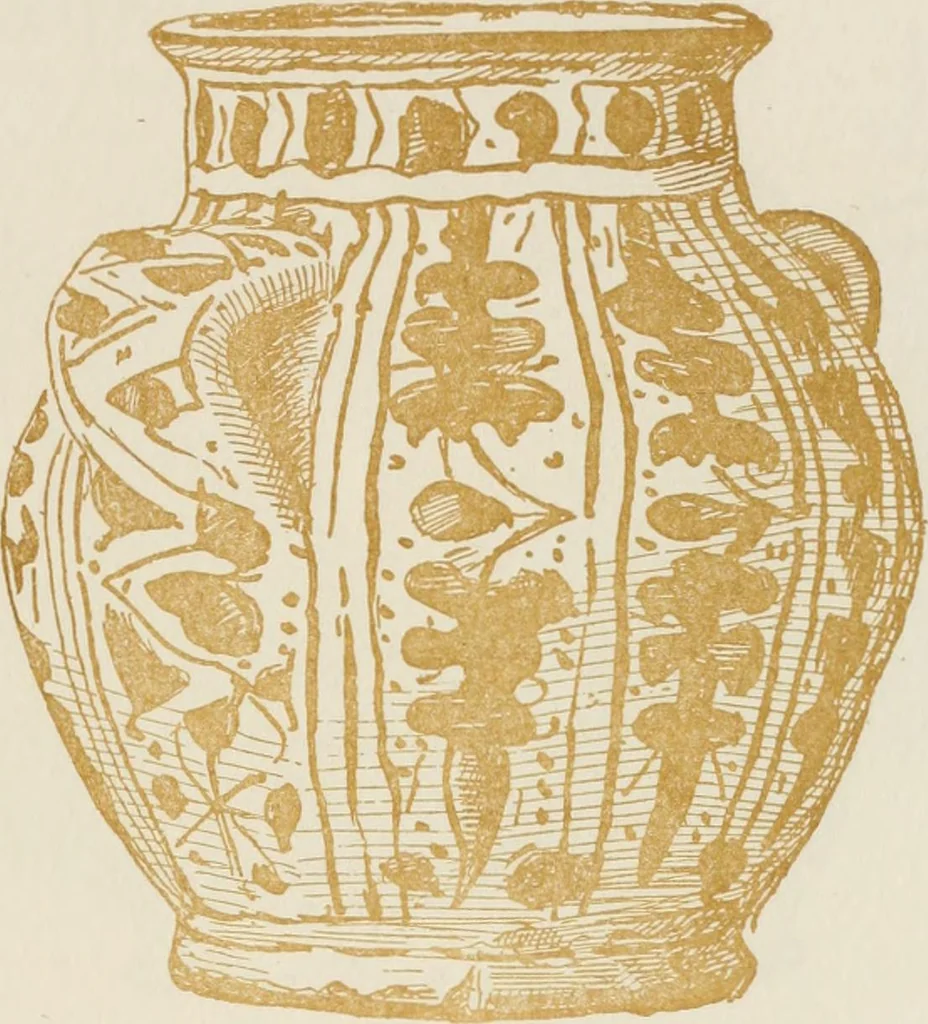 An illustration from Oak-leaf jars; a fifteenth century Italian ware showing Moresco influence, 1903, leaf 86