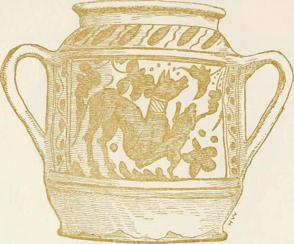 An illustration from Oak-leaf jars; a fifteenth century Italian ware showing Moresco influence, 1903, leaf 87