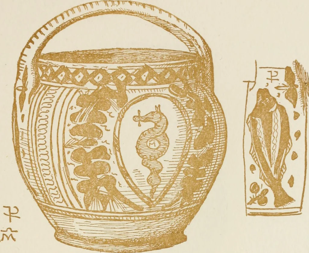 An illustration from Oak-leaf jars; a fifteenth century Italian ware showing Moresco influence, 1903, leaf 88