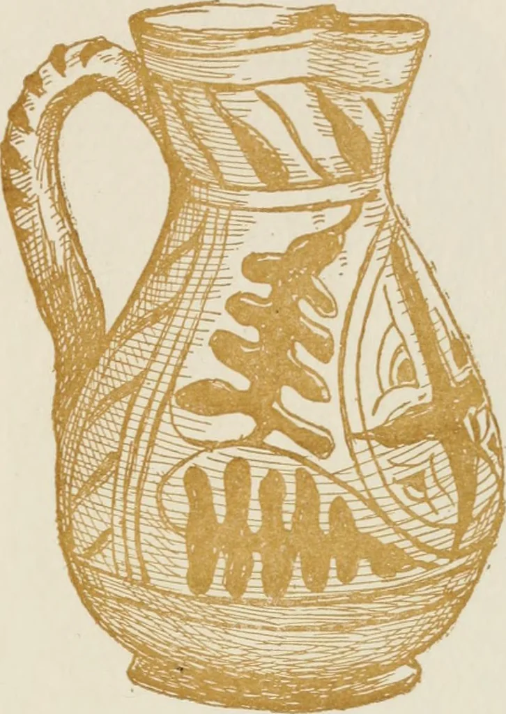 An illustration from Oak-leaf jars; a fifteenth century Italian ware showing Moresco influence, 1903, leaf 90