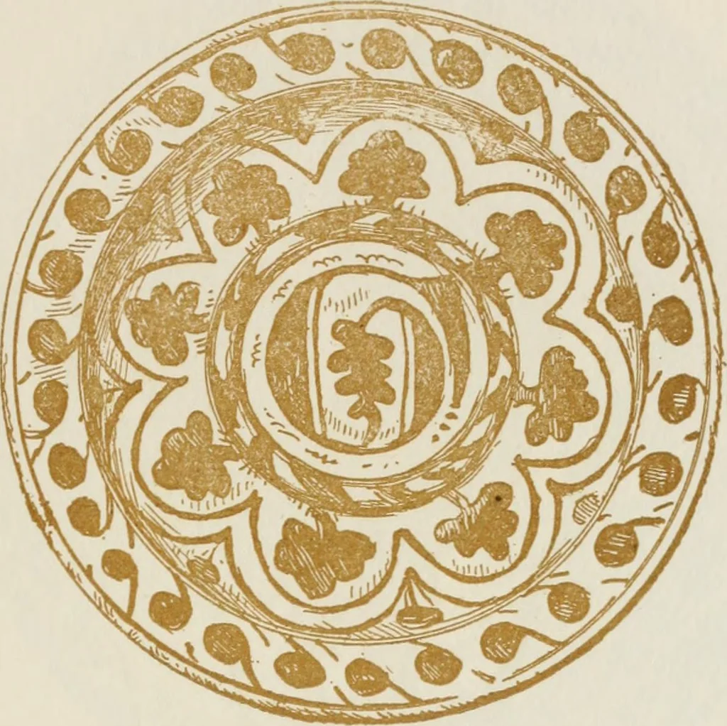 An illustration from Oak-leaf jars; a fifteenth century Italian ware showing Moresco influence, 1903, leaf 96
