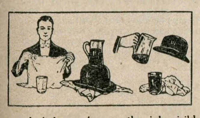 An illustration from Oaks Latest Tricks, Catalogue No. 21, Puzzles, Novelties, Sensational Escapes, And Illusions, 1913, leaf 70
