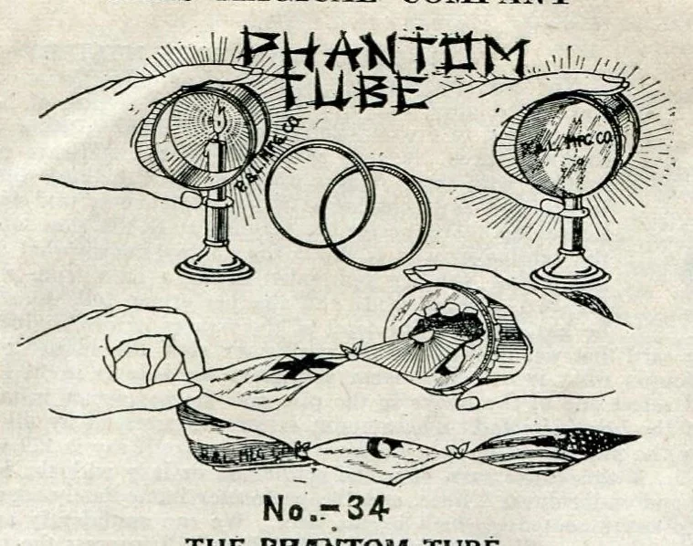 An illustration from Oaks Latest Tricks, Catalogue No. 22: Puzzles, Novelties, Sensational Escapes, and Illusions, 1913, leaf 21